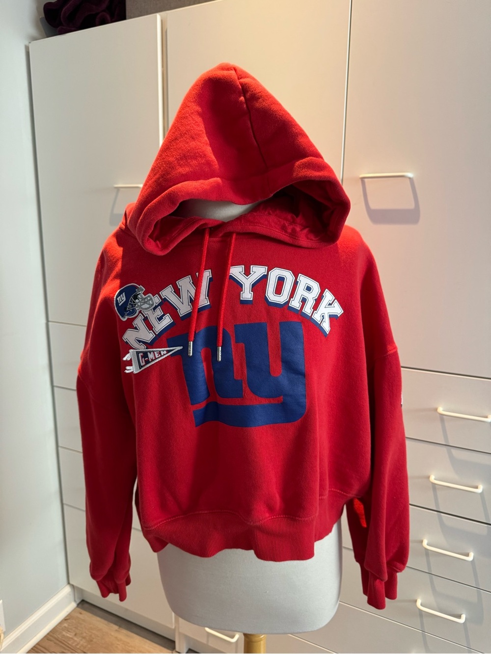 NY Giants Red Pullover Hoodie